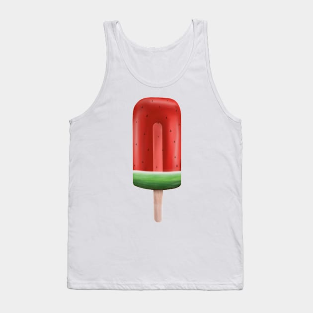 Watermelon Ice Pop Tank Top by Prettyinpinks